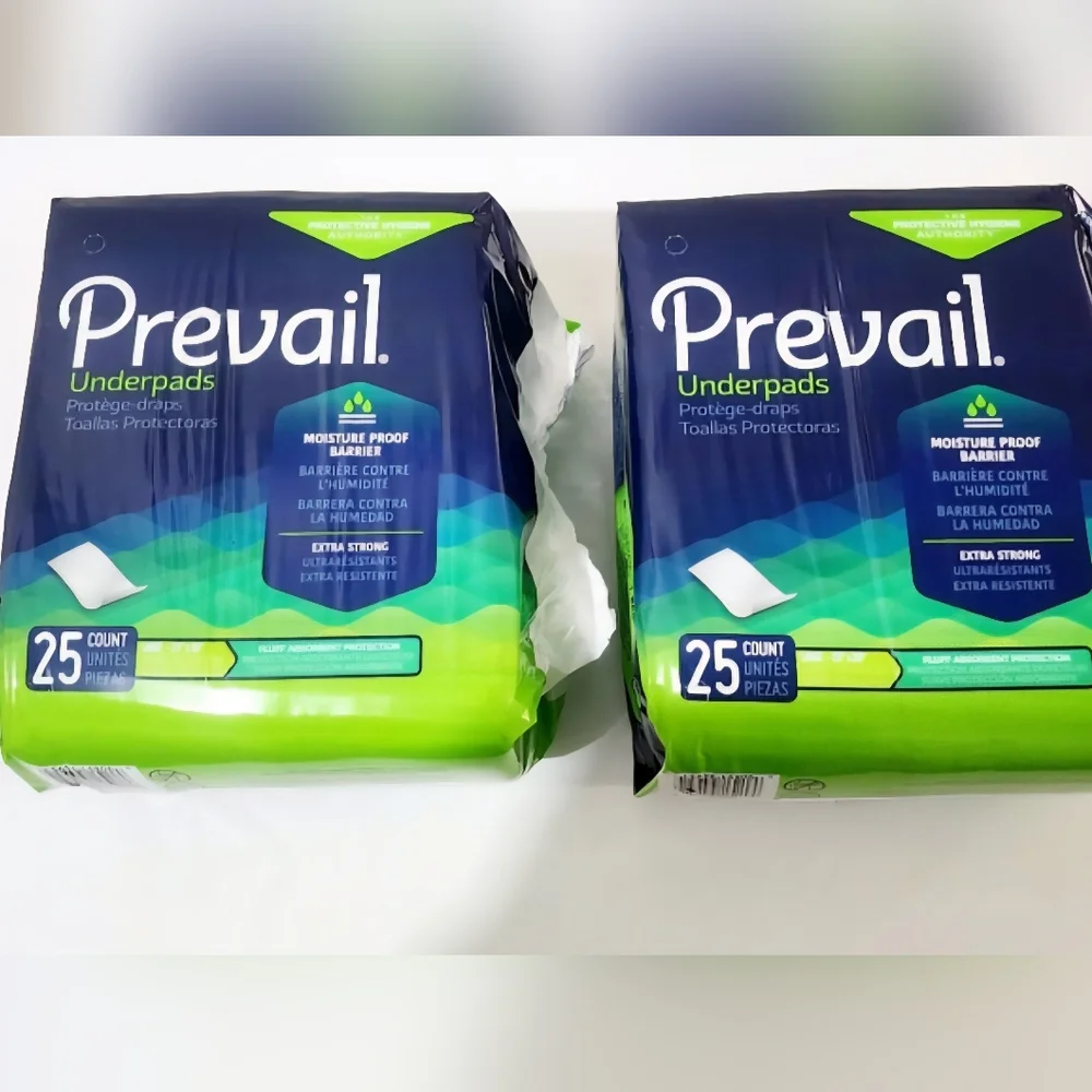 2 Pack Bundle Prevail Underpads 50 Total